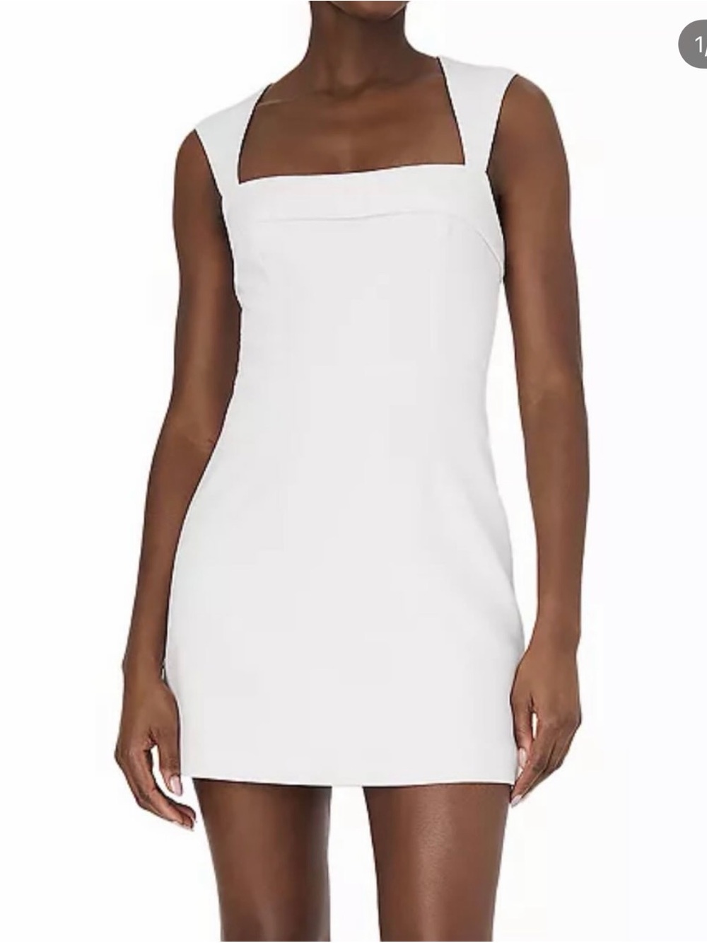 French Connection Whisper Square Neck Mini Dress